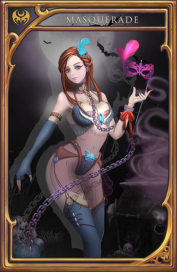 原画卡牌-角色-化装舞会|插画|游戏原画|依旧兔子 - 原创作品 - 站酷