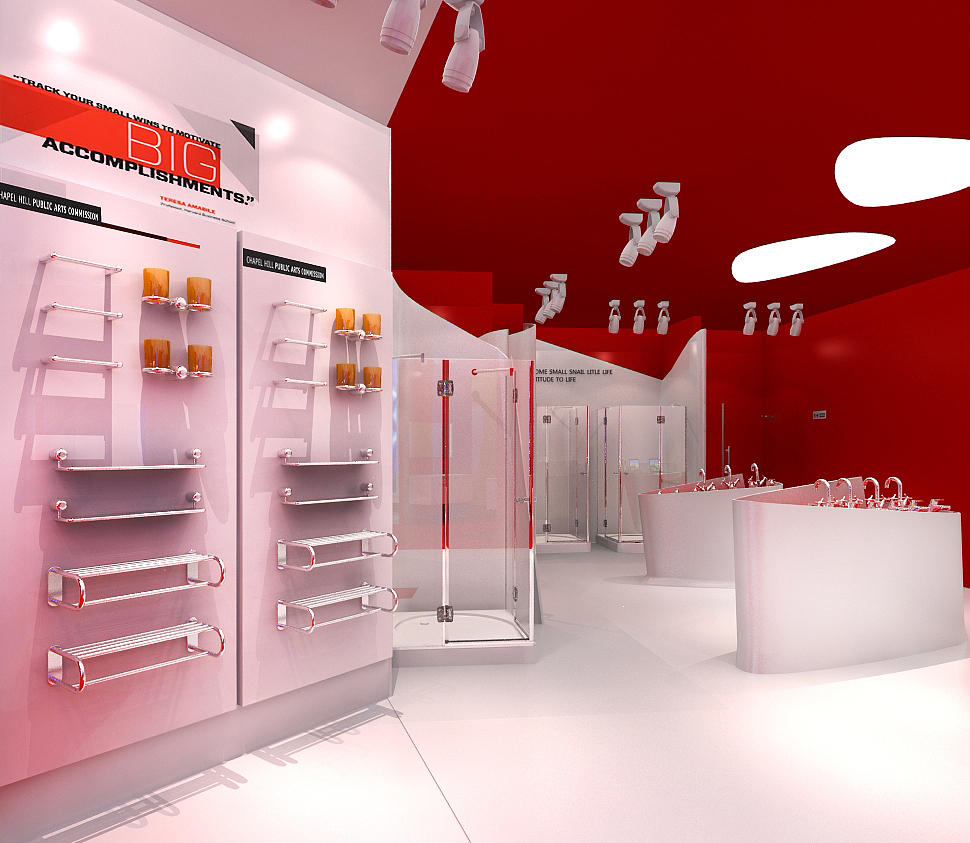 三人行洁具专卖店设计