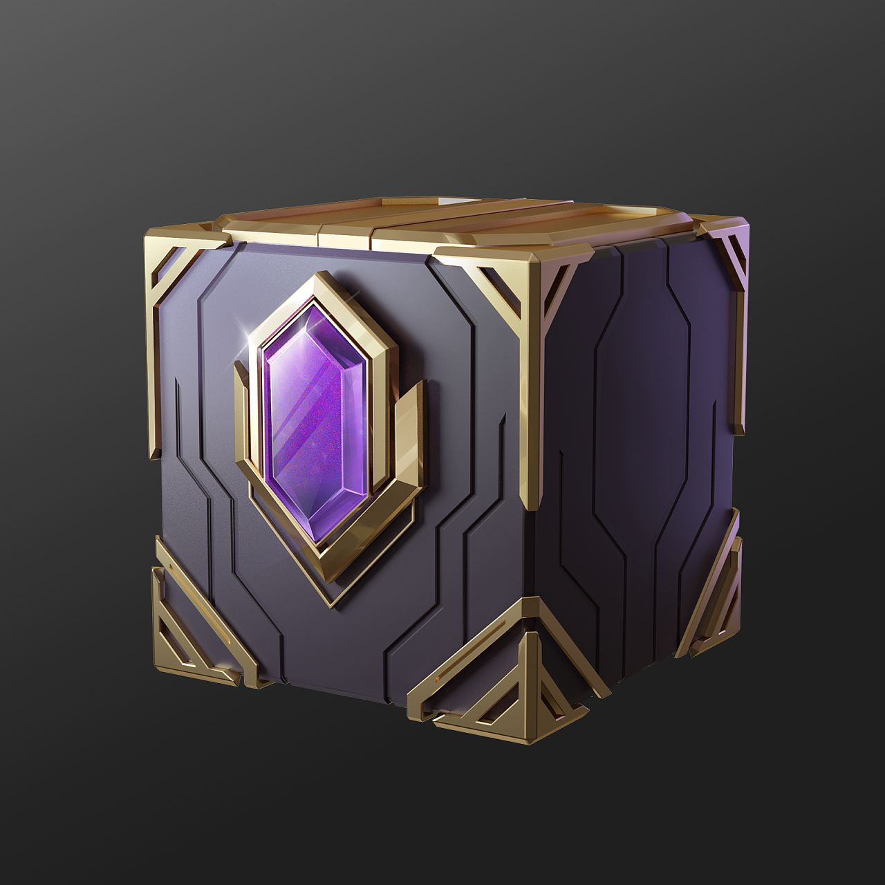 宝箱游戏道具图标设计