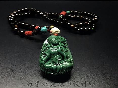 文玩珠串 海柳珠串 原创珠串设计 琥珀蜜蜡珠串