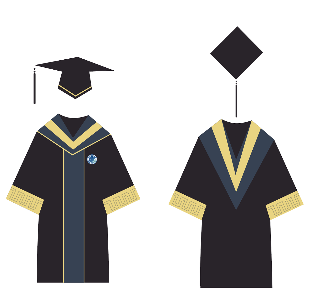 大学毕业季视觉设计(学士服,主kv,易拉宝)