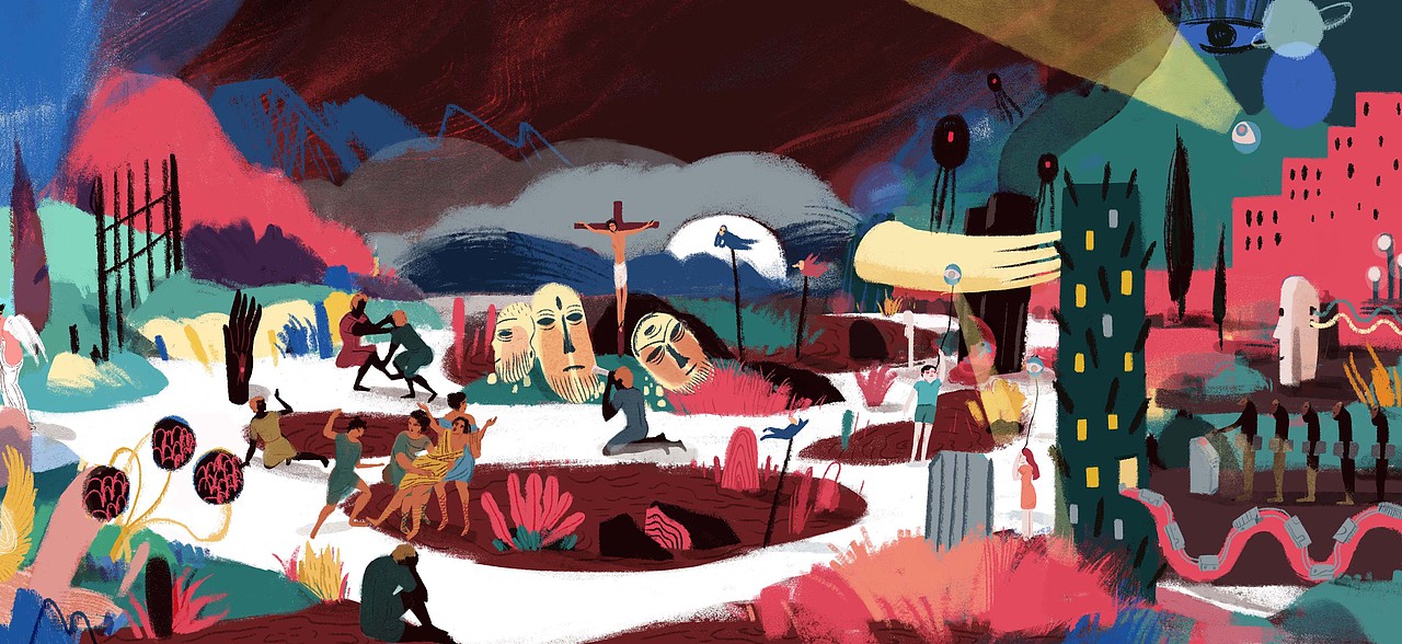 《人类时代》（图ZMjM0MTUwNDI0） - 商业插画 - 站酷设计师野块yekuai原创素材 - 站酷ZCOOL