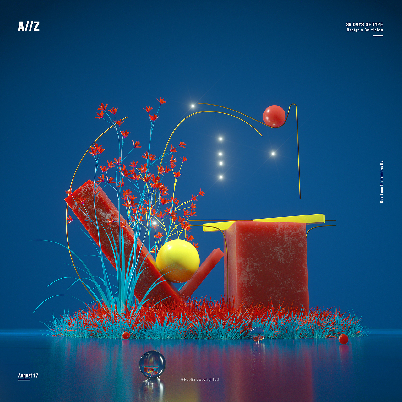 36 DAYS OF TYPE(附件包含0-9三维工程文件)