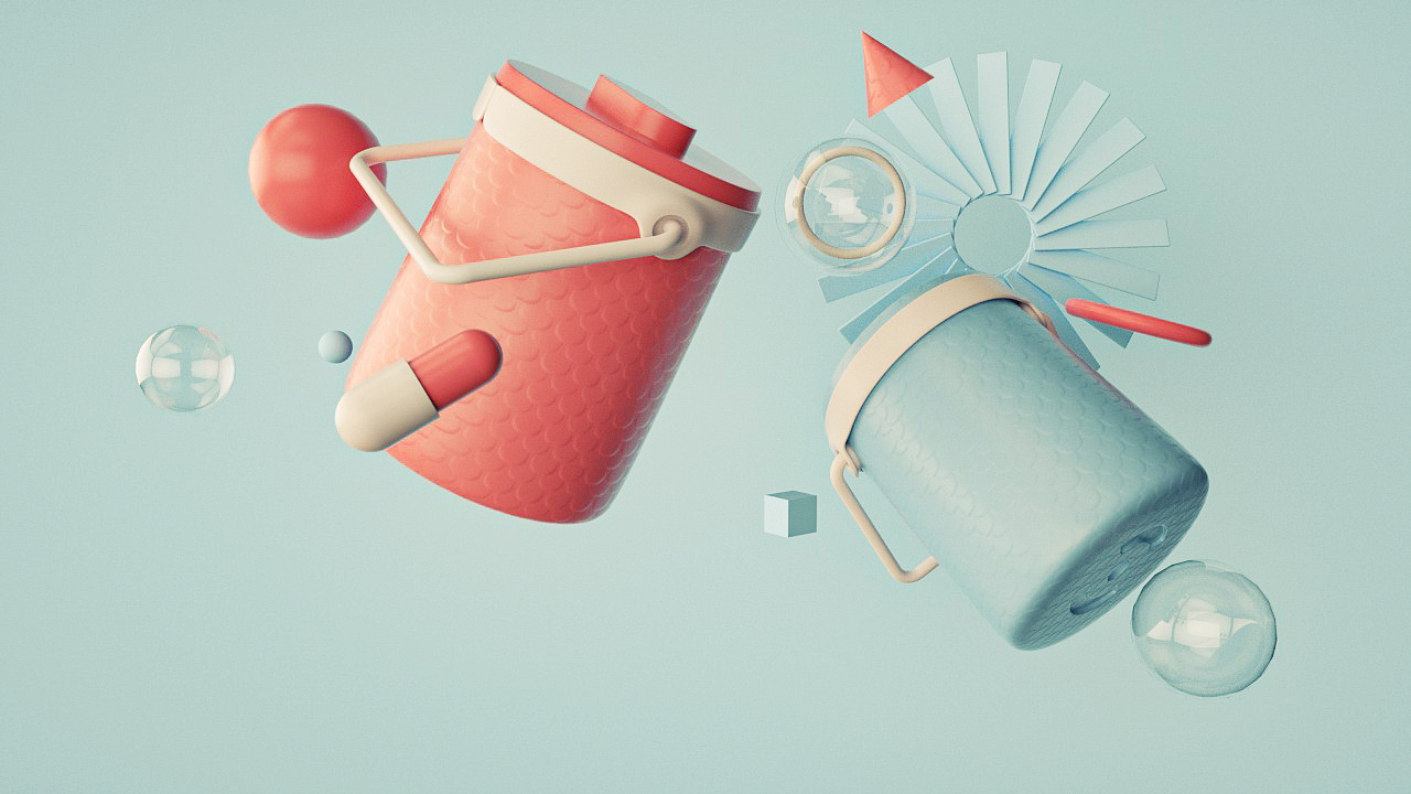 c4d饭盒建模渲染