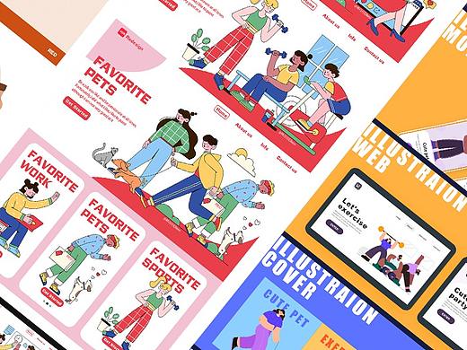 #插画合集#学员人物插画系统作品【2021年2月更新】