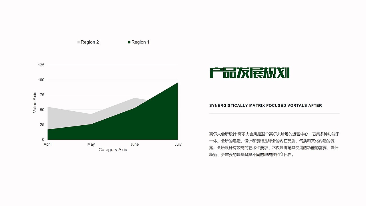 高尔夫会所休闲俱乐部品牌宣传PPT模板