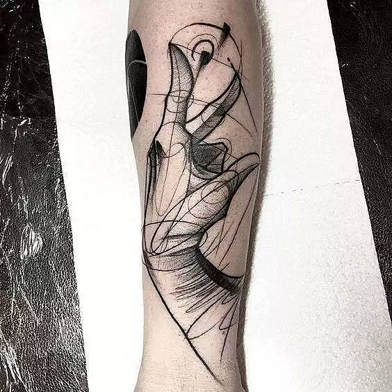 写实与抽象结合的文身艺术赏析 重庆迦文刺青