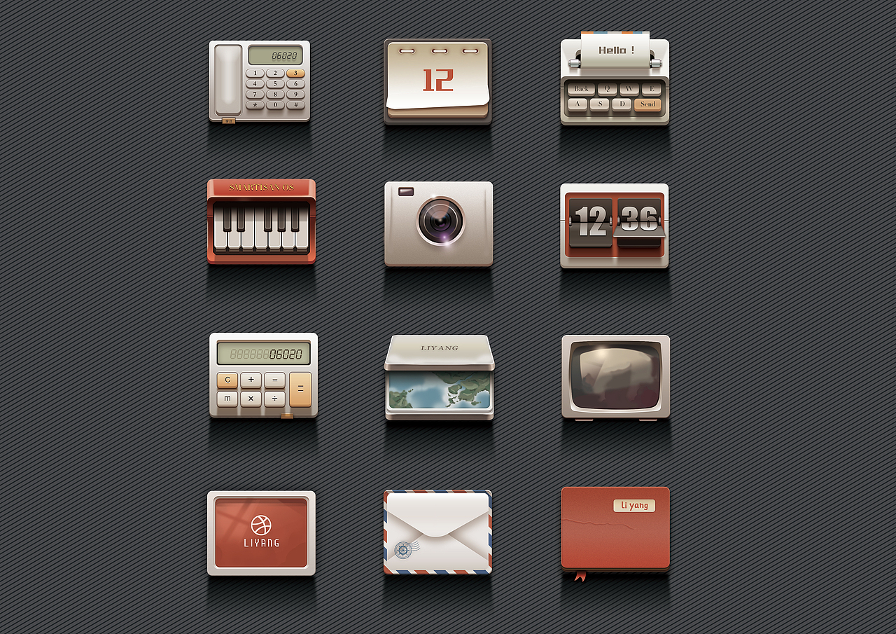 锤子手机UI图标临摹