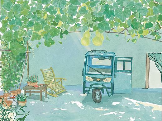 新鲜的可爱的葫芦，哇！