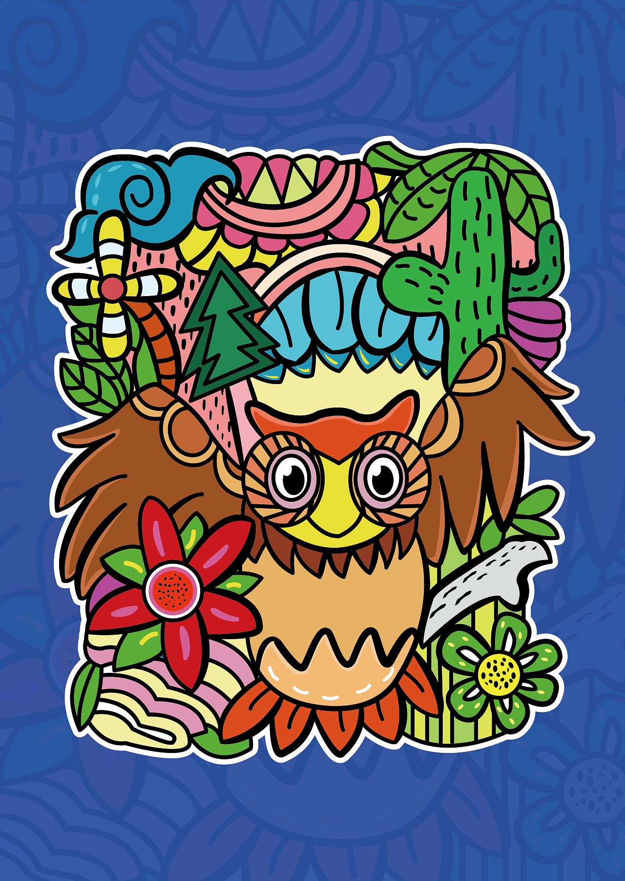 潮流插图/涂鸦动物