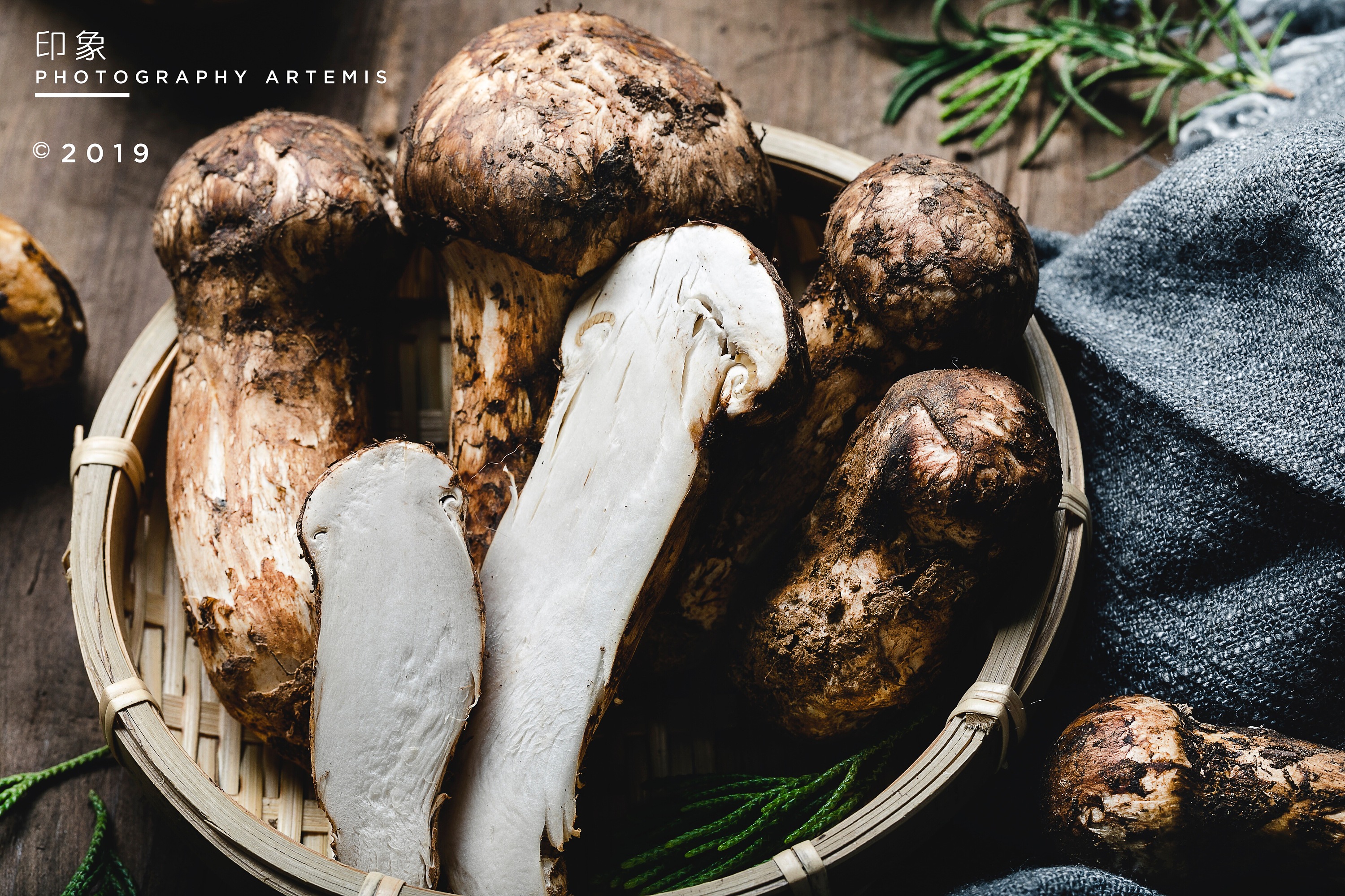 松茸 蔬菜食材拍摄