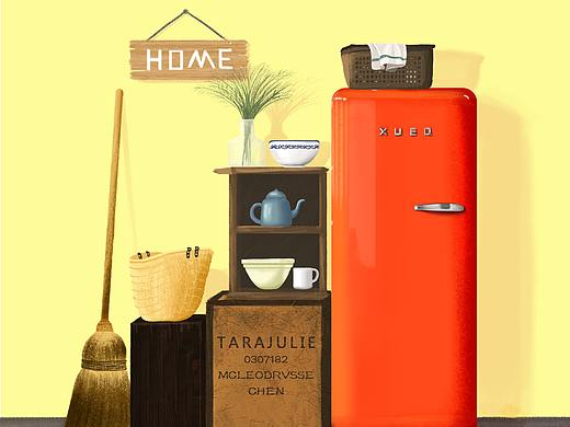 家的一角（个人主页-ZMjc5MjQ3NzI=） - 创作习作 - 站酷设计师澄澄黄HUANG原创素材 - 站酷ZCOOL