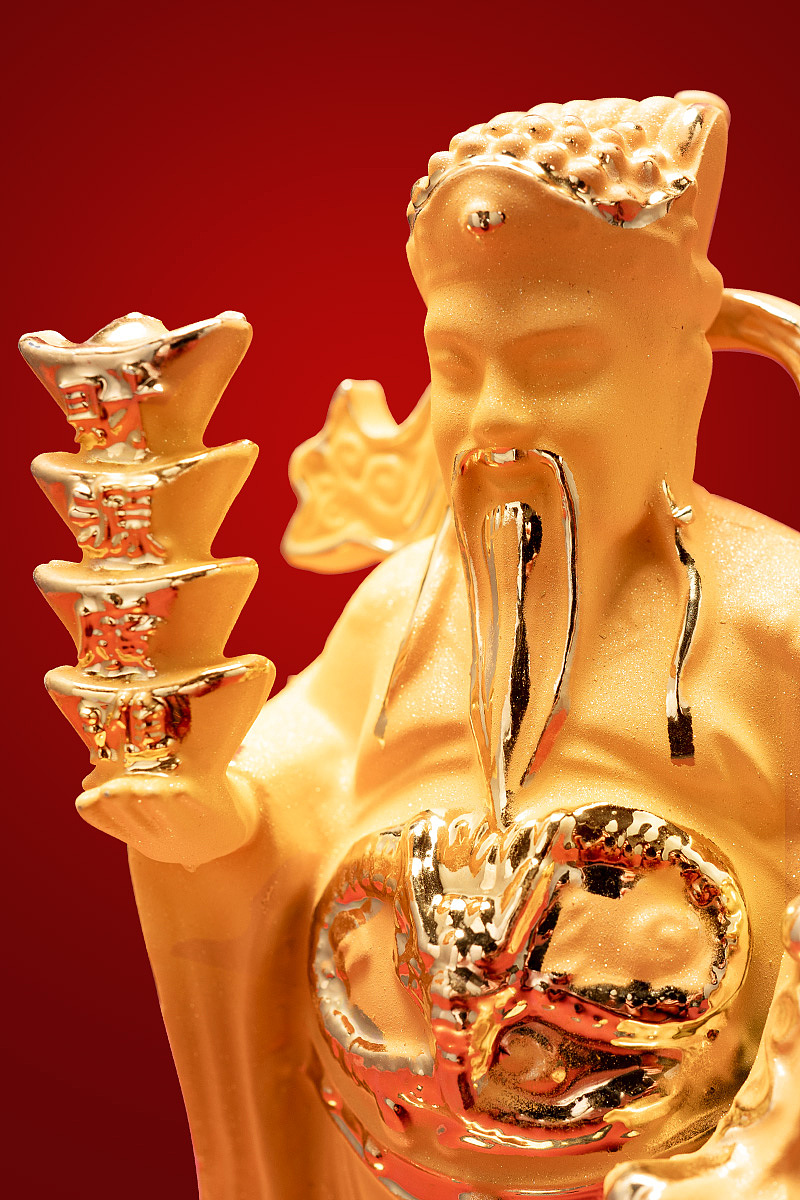 产品摄影-沙金摆件