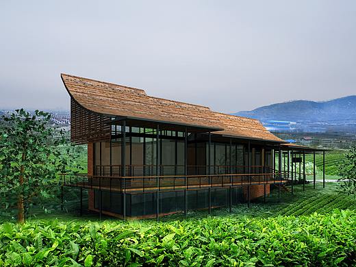 河南民宿酒店设计 民宿设计 茶园建筑设计
