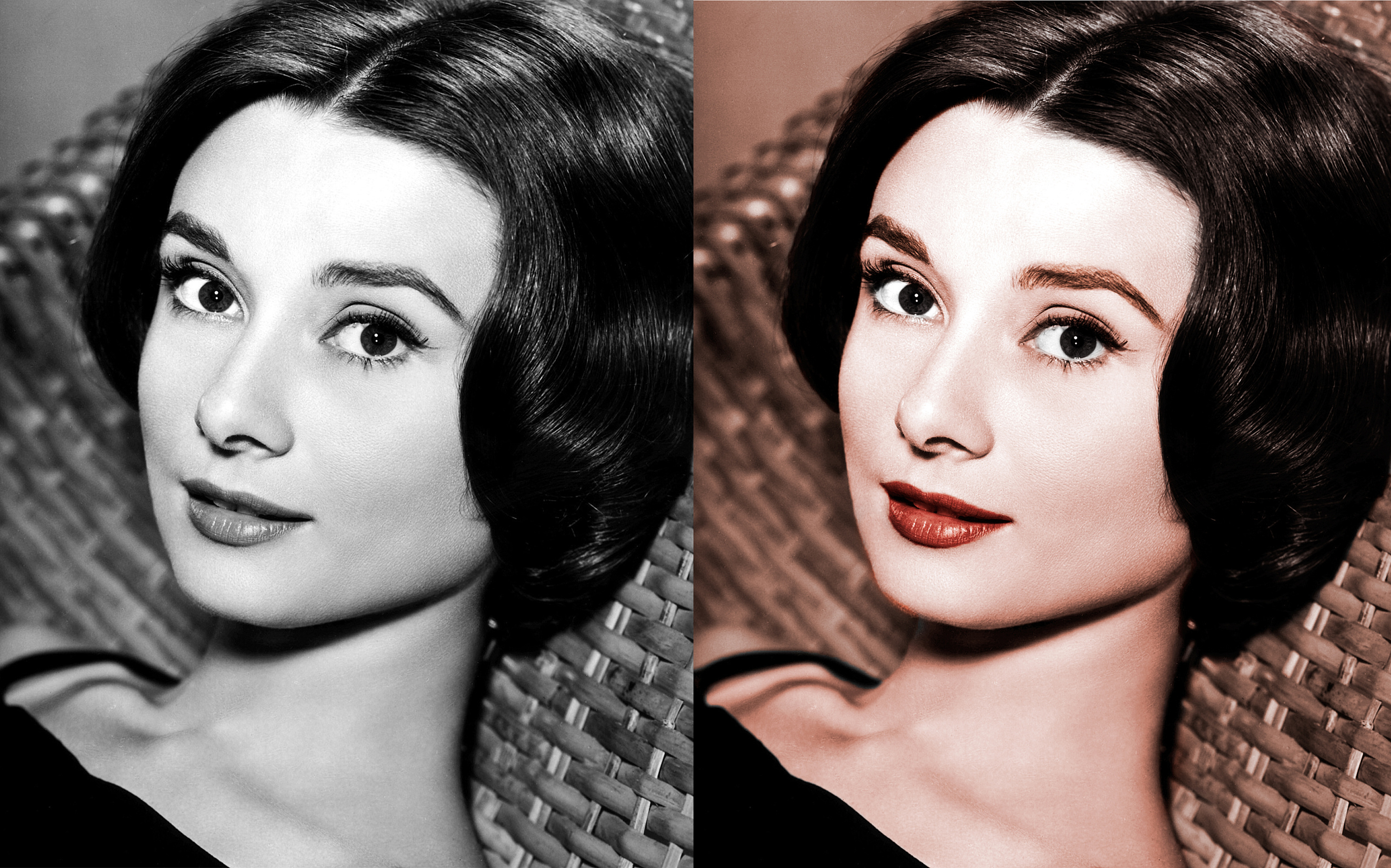 黑白照片上色练习