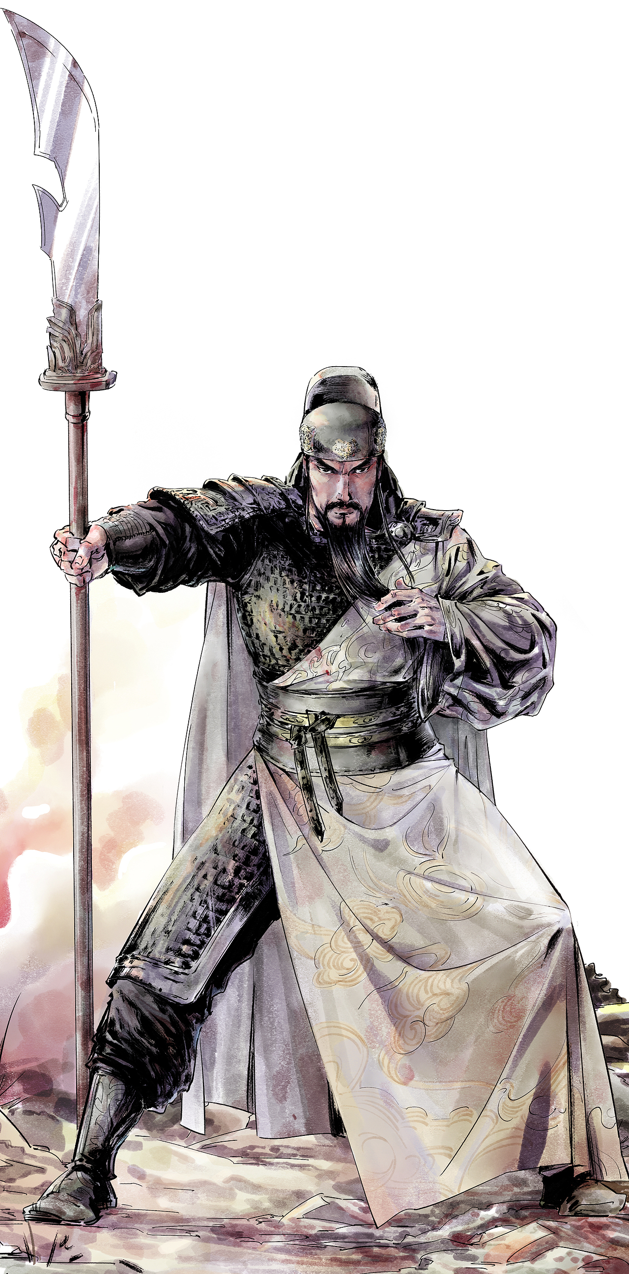 《绘影忆》第十二忆——《关云长》（图ZMTYzNzE5NjAw） - 艺术插画 - 站酷设计师刘鑫阔原创素材 - 站酷ZCOOL