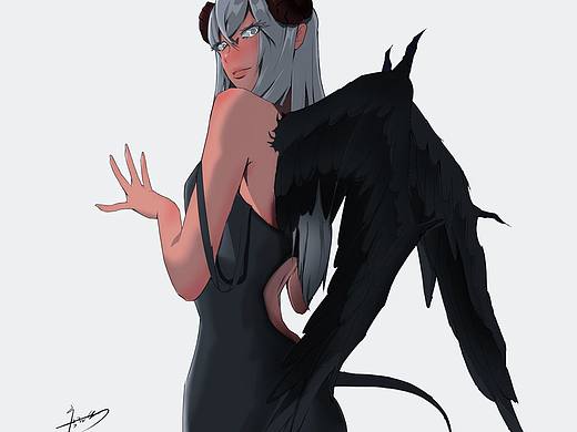 魅魔（個(gè)人主頁-ZNjgxMDU2ODg=） - 創(chuàng)作習(xí)作 - 站酷設(shè)計(jì)師ttjh愛畫畫原創(chuàng)素材 - 站酷ZCOOL