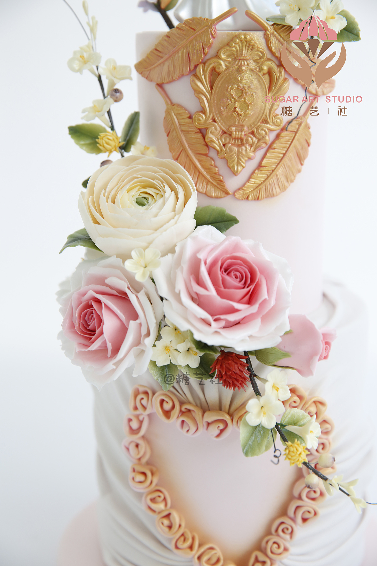 糖艺社翻糖蛋糕--婚礼蛋糕系列作品（图ZMTQyMDgwODE2） - 工艺品设计 - 站酷设计师糖艺社原创素材 - 站酷ZCOOL