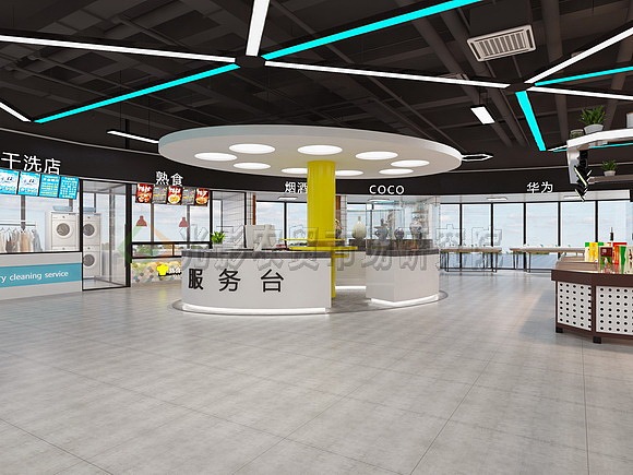 悦来农贸市场效果图