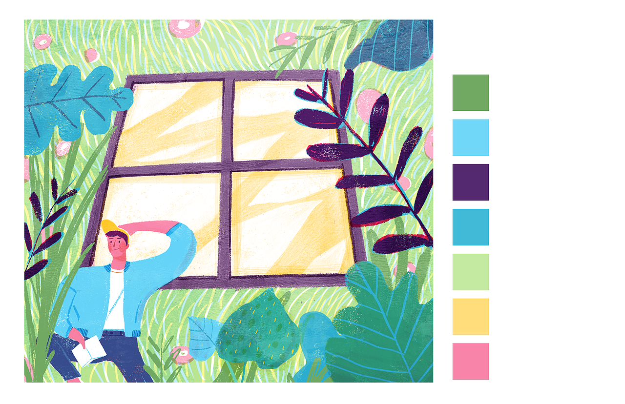 勇敢走出去（图ZMjE1MzA0NzY0） - 商业插画 - 站酷设计师Miahoo麦片原创素材 - 站酷ZCOOL