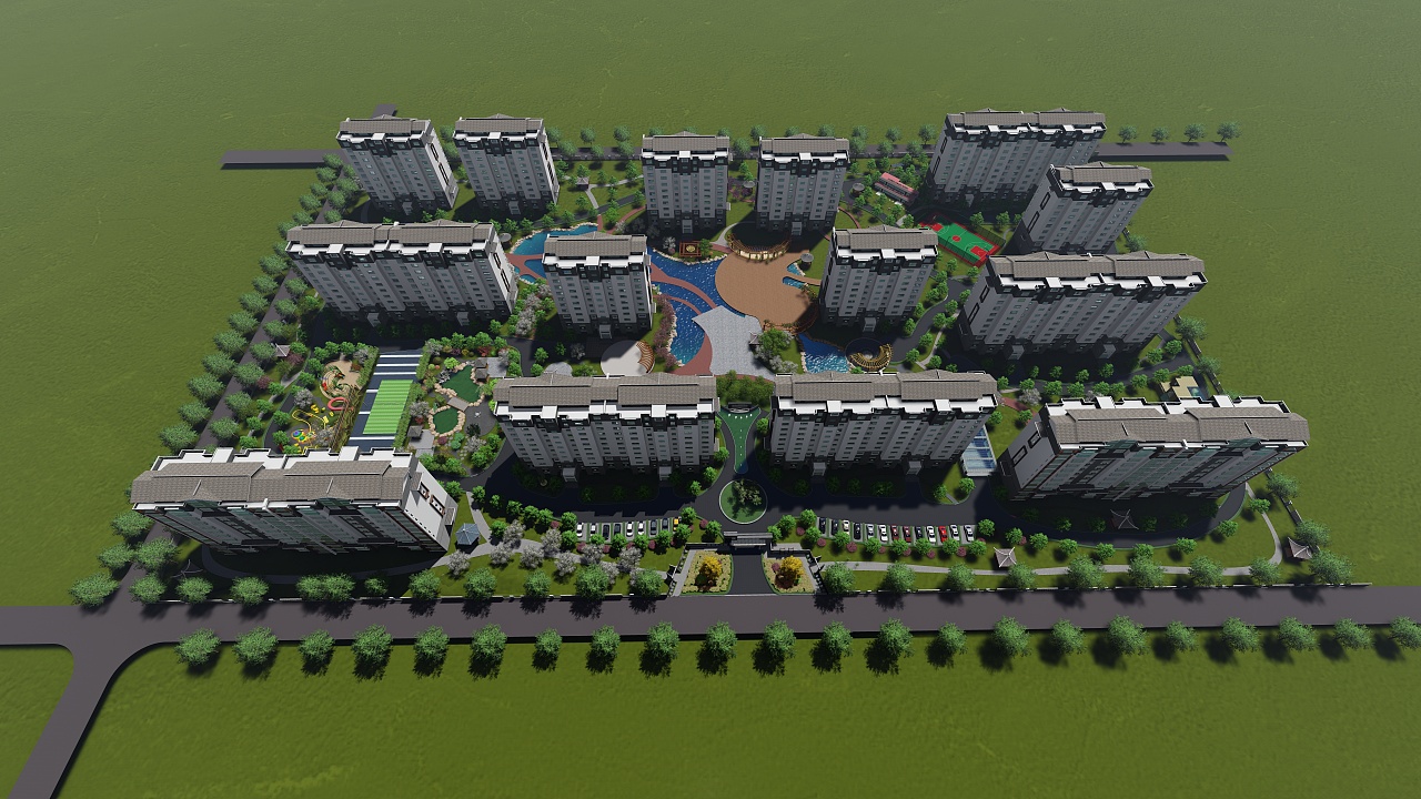 小区规划加概念景观设计