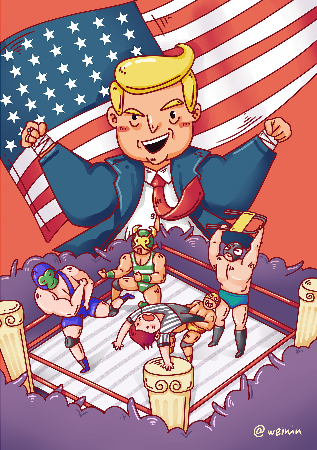 7月插画小结（图ZMTI3Mzg5NTYw） - 创作习作 - 站酷设计师小眯眼_weinin酱原创素材 - 站酷ZCOOL