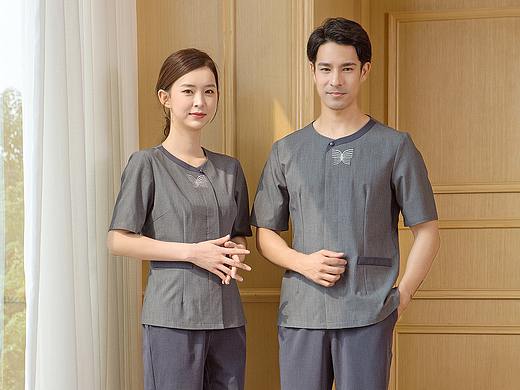 职业装美容服正工作制西服美容服情侣男女模特服装拍摄