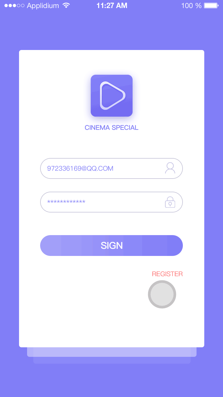 Exclusive cinema-概念版（图ZOTYzMTg3NDQ=） - APP界面 - 站酷设计师弥音设研原创素材 - 站酷ZCOOL
