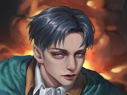 利威爾阿克曼；兵長同人~（個人主頁-ZNTM2MzgxMDg=） - 游戲原畫 - 站酷設(shè)計(jì)師陳英俊stan原創(chuàng)素材 - 站酷ZCOOL