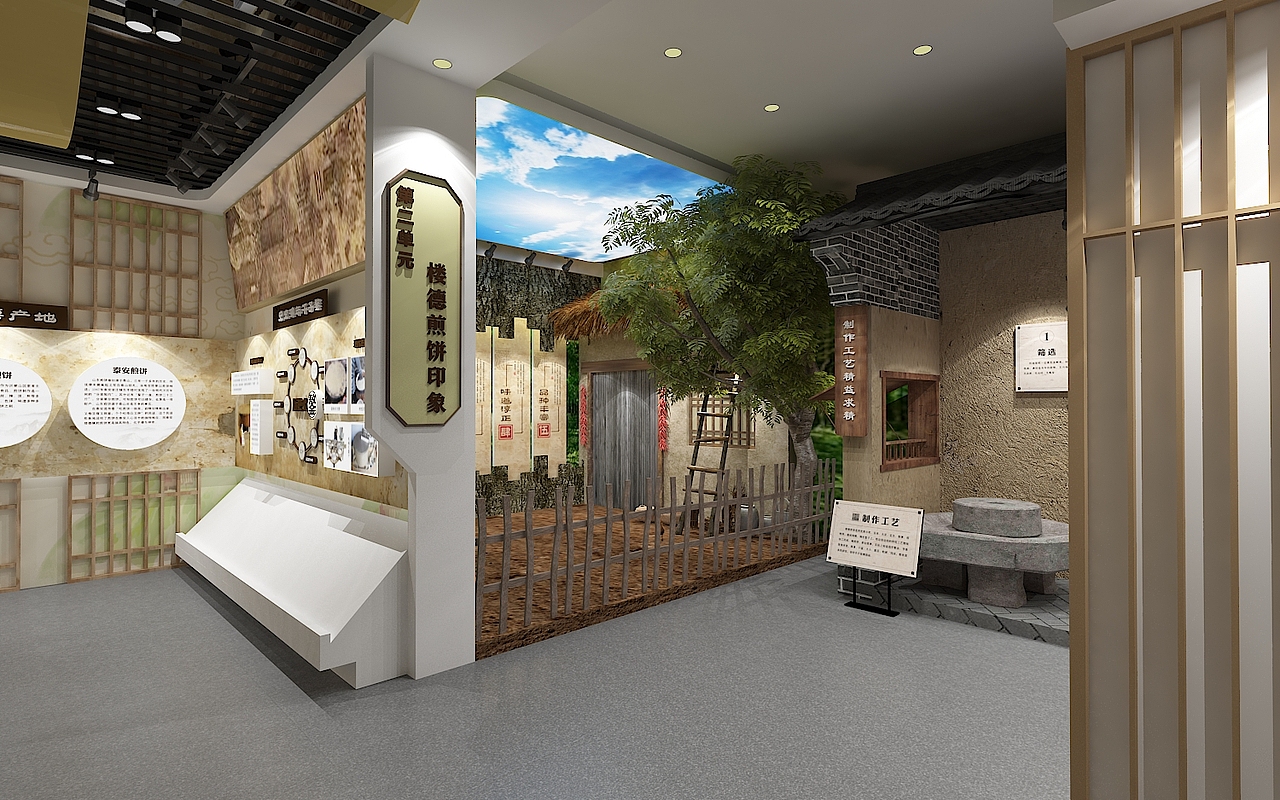 煎饼民俗馆（图ZMjI3MjEzMDUy） - 展陈设计 - 站酷设计师吾爱海苔原创素材 - 站酷ZCOOL