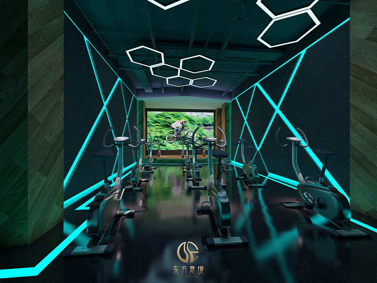 《东方意境效果表现设计》健身房案例欣赏