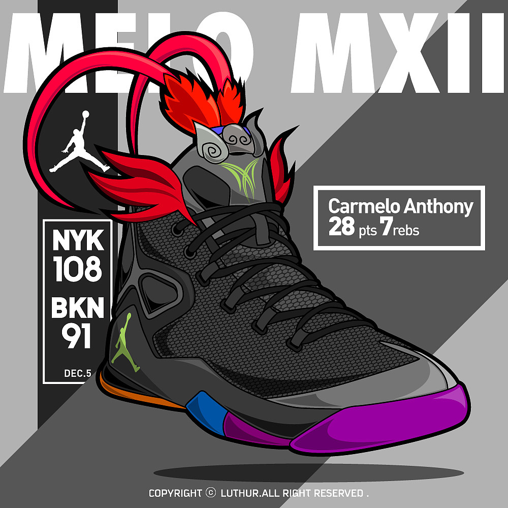 1个赛季，164个比赛日，每天一场比赛一个球员一双鞋一个故事（图ZNTg2NjkxNTI=） - 商业插画 - 站酷设计师luthur原创素材 - 站酷ZCOOL