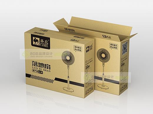 骆驼落地扇纸箱设计