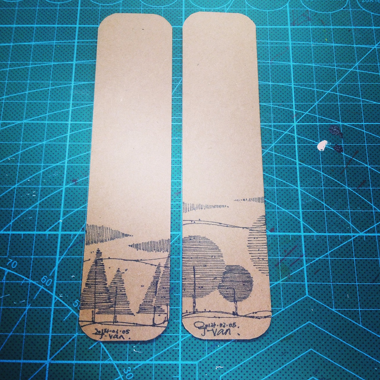 Hand-painted_bookmark（图ZMTQ0ODI0Njg=） - 其他手工艺 - 站酷设计师姜小凡原创素材 - 站酷ZCOOL