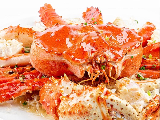 极简美食拍摄-清蒸帝王蟹