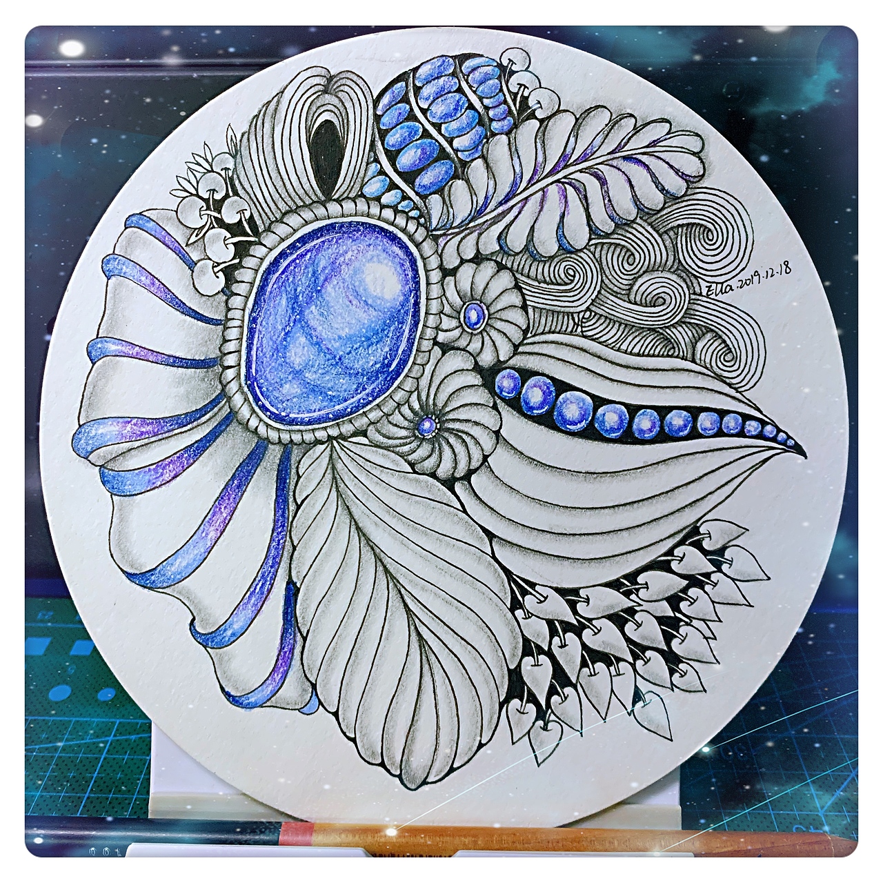 古典风格禅绕画作品（图ZMTg5ODQ1Njgw） - 新锐潮流插画 - 站酷设计师Ella禅绕花园原创素材 - 站酷ZCOOL