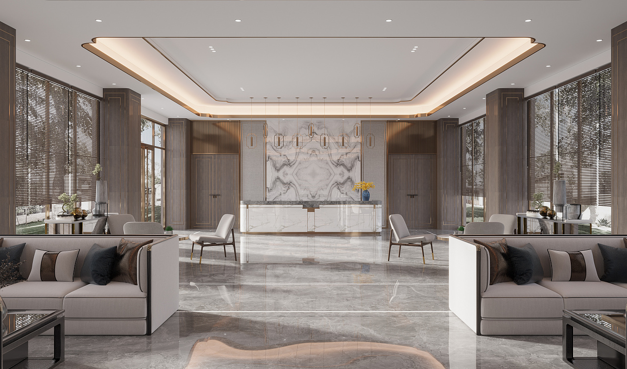 新中式接待餐饮空间