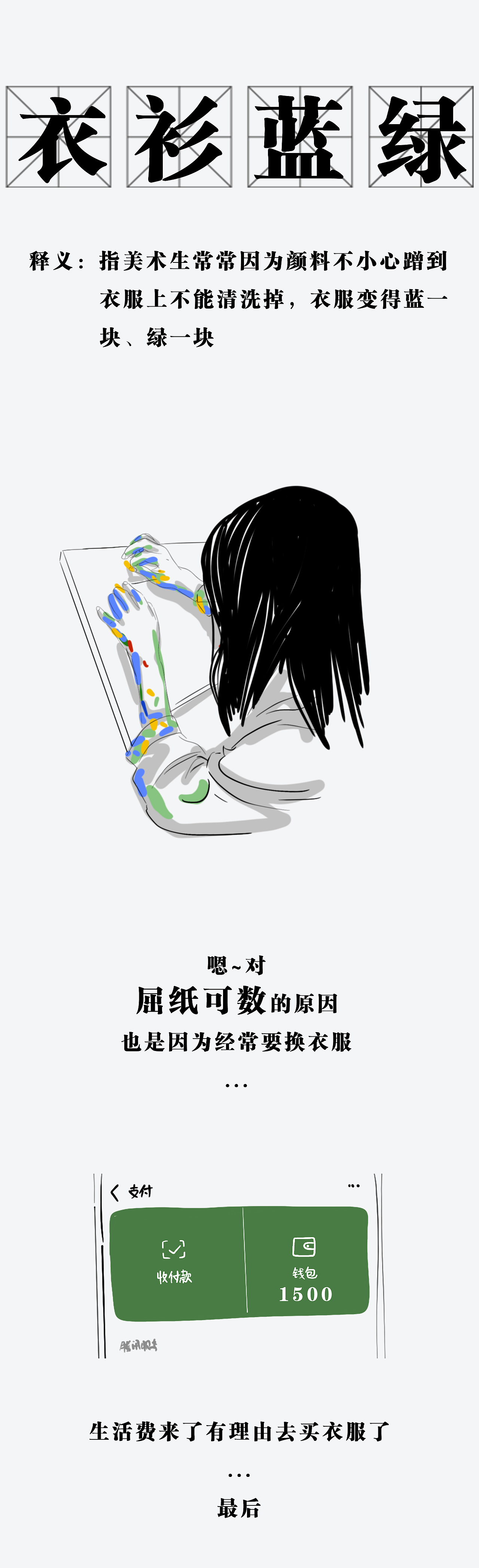 新版成语词典｜还请美术生自动对号入座（图ZMjE5MDI4Nzcy） - 中/长篇漫画 - 站酷设计师小二江湖事原创素材 - 站酷ZCOOL