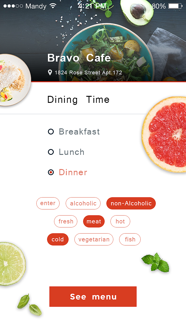 餐饮类app界面（图ZNTc1NTMxNDA=） - APP界面 - 站酷设计师Biangbiang27原创素材 - 站酷ZCOOL