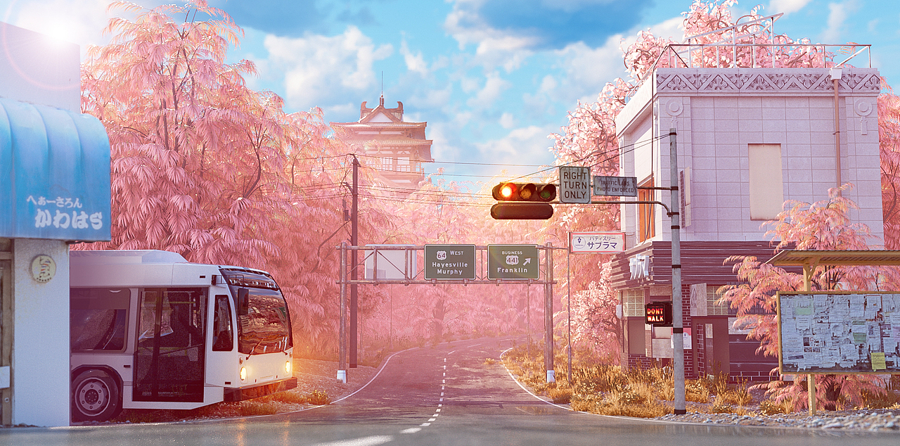 新海诚风C4D作品