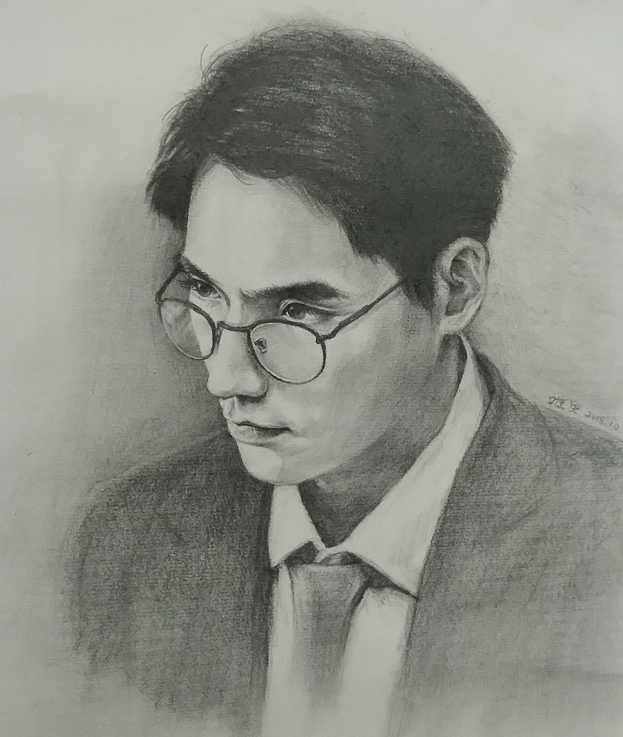 人像素描练习 | 沈巍-《镇魂》朱一龙饰演