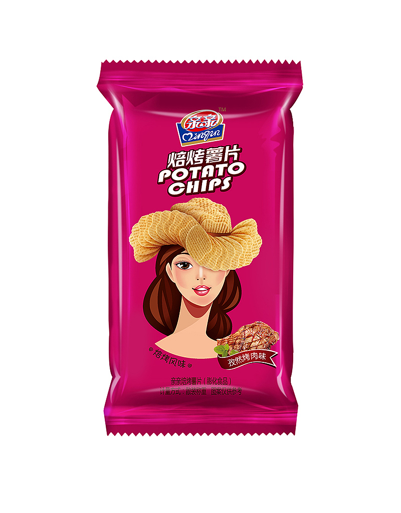 【闽颂设计作品】亲亲焙烤薯片包装设计