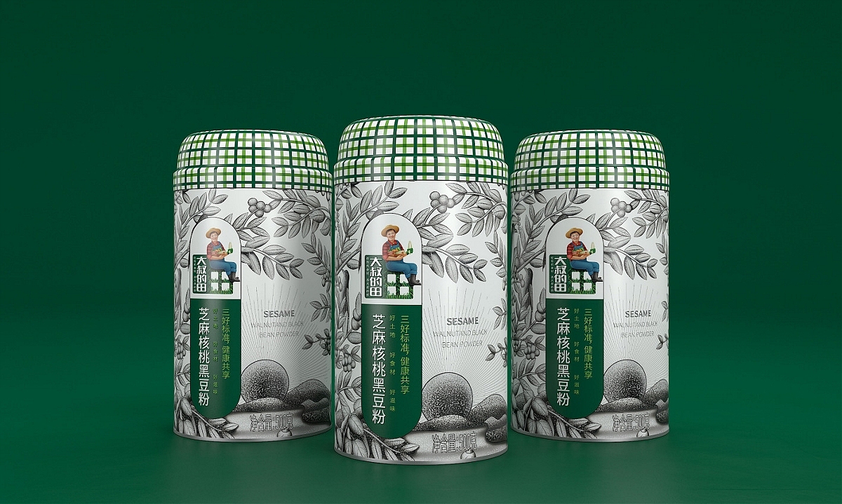 田芝麻核桃黑豆粉