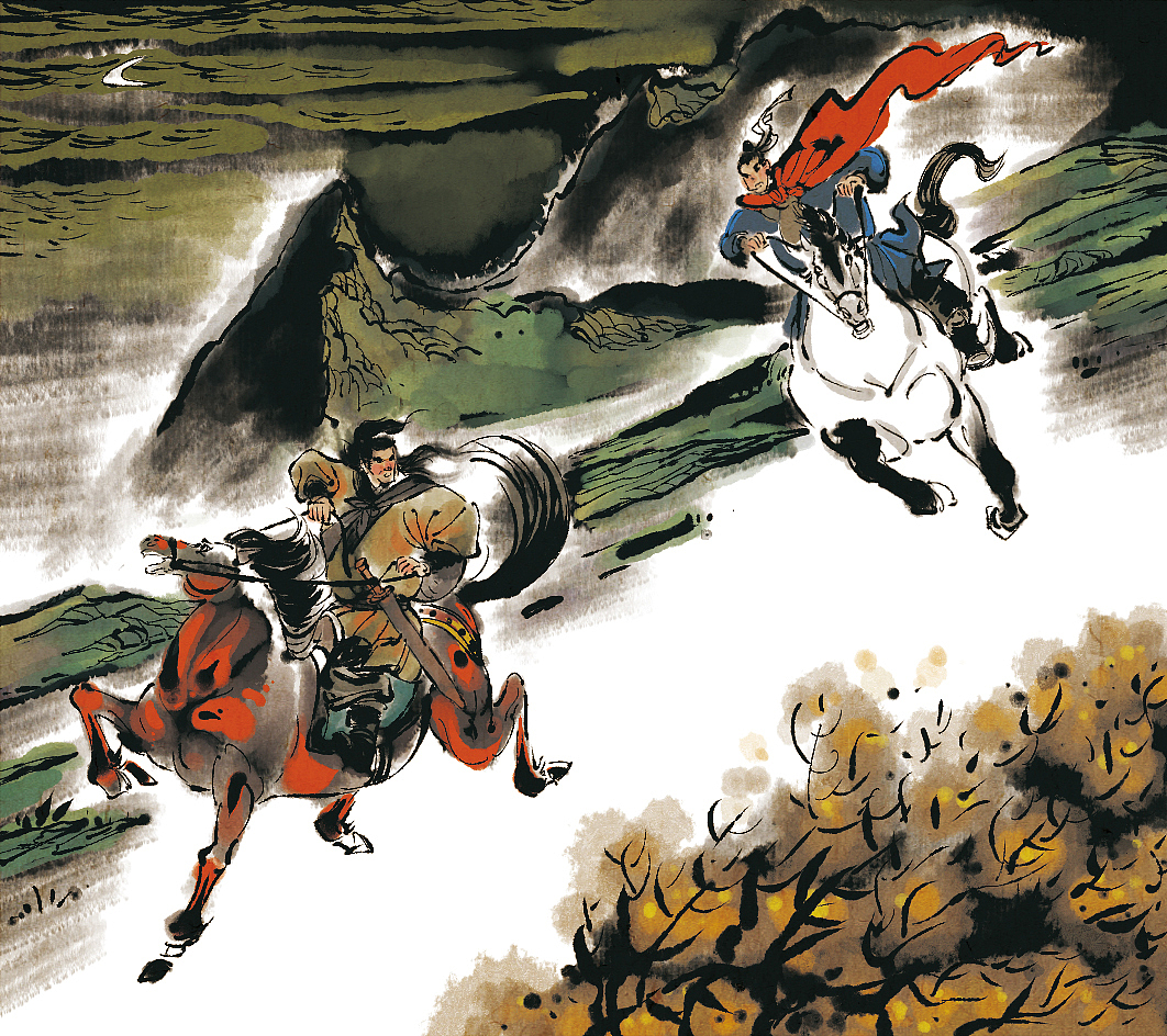 阿潜与阿信（图ZMjU4NzUzMDM2） - 艺术插画 - 站酷设计师王小坡原创素材 - 站酷ZCOOL