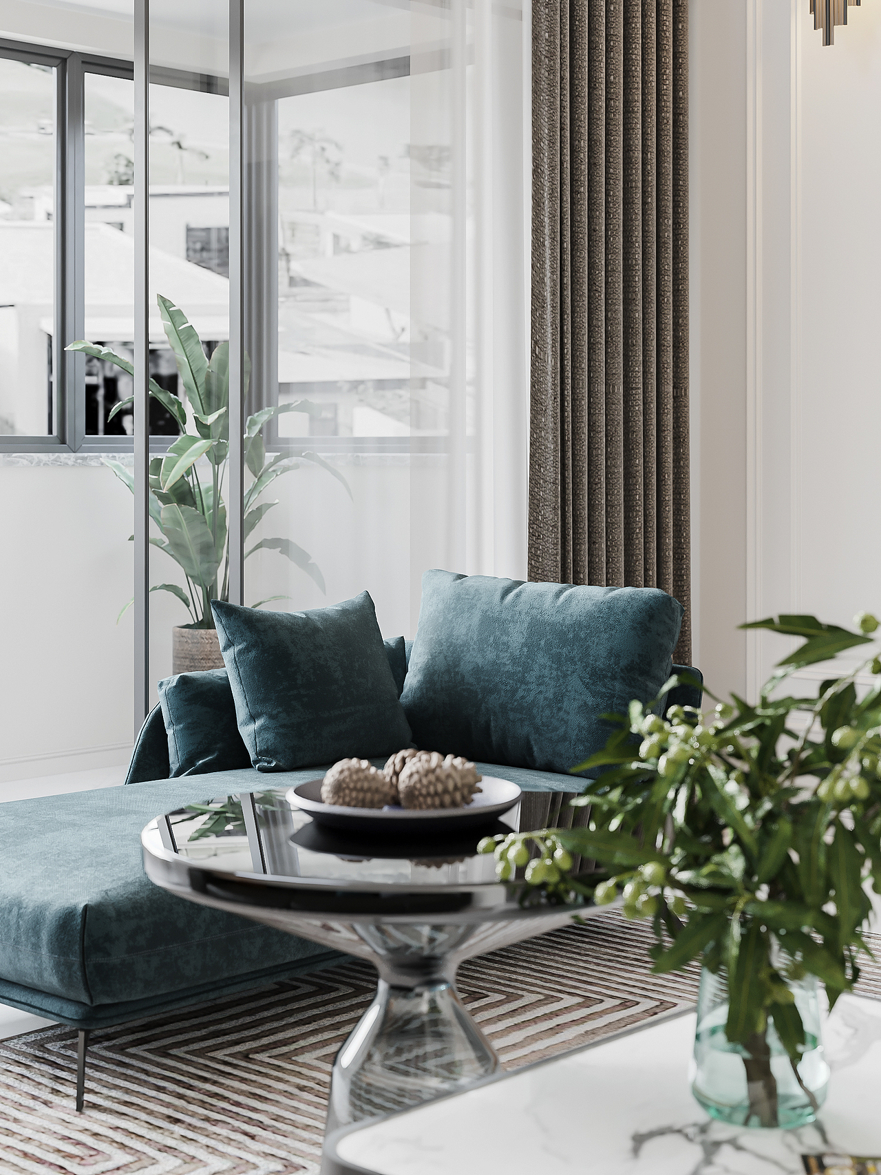 现代混搭风格效果图