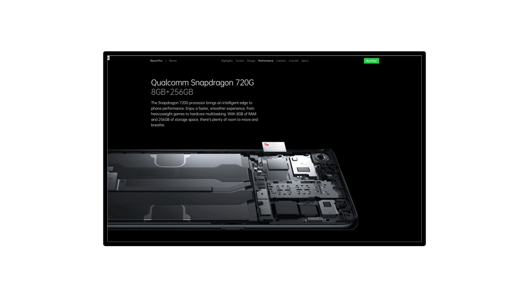 OPPO RENO4 PRO 海外版产品站设计（图ZMjE4NTQ3NzAw） - 企业官网 - 站酷设计师Tyler_W原创素材 - 站酷ZCOOL