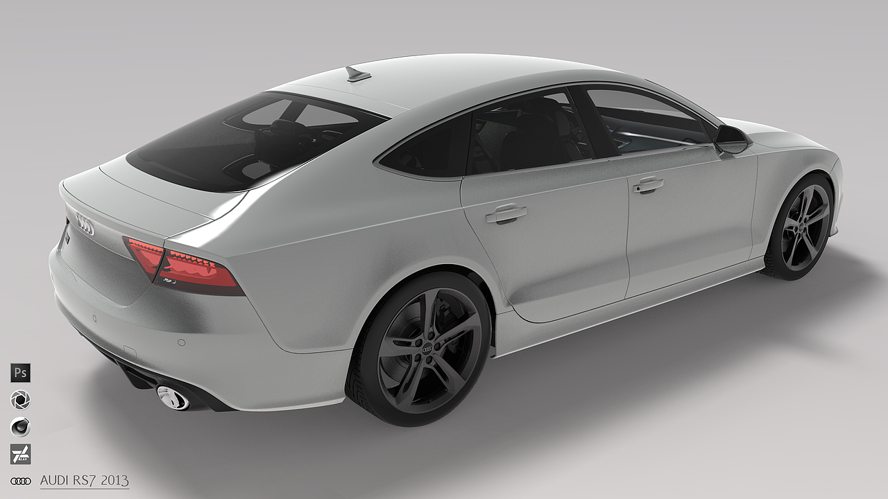 Audi RS7 2013 渲染（图ZMTA1NDkxMjgw） - 机械/交通 - 站酷设计师ganjinlong原创素材 - 站酷ZCOOL