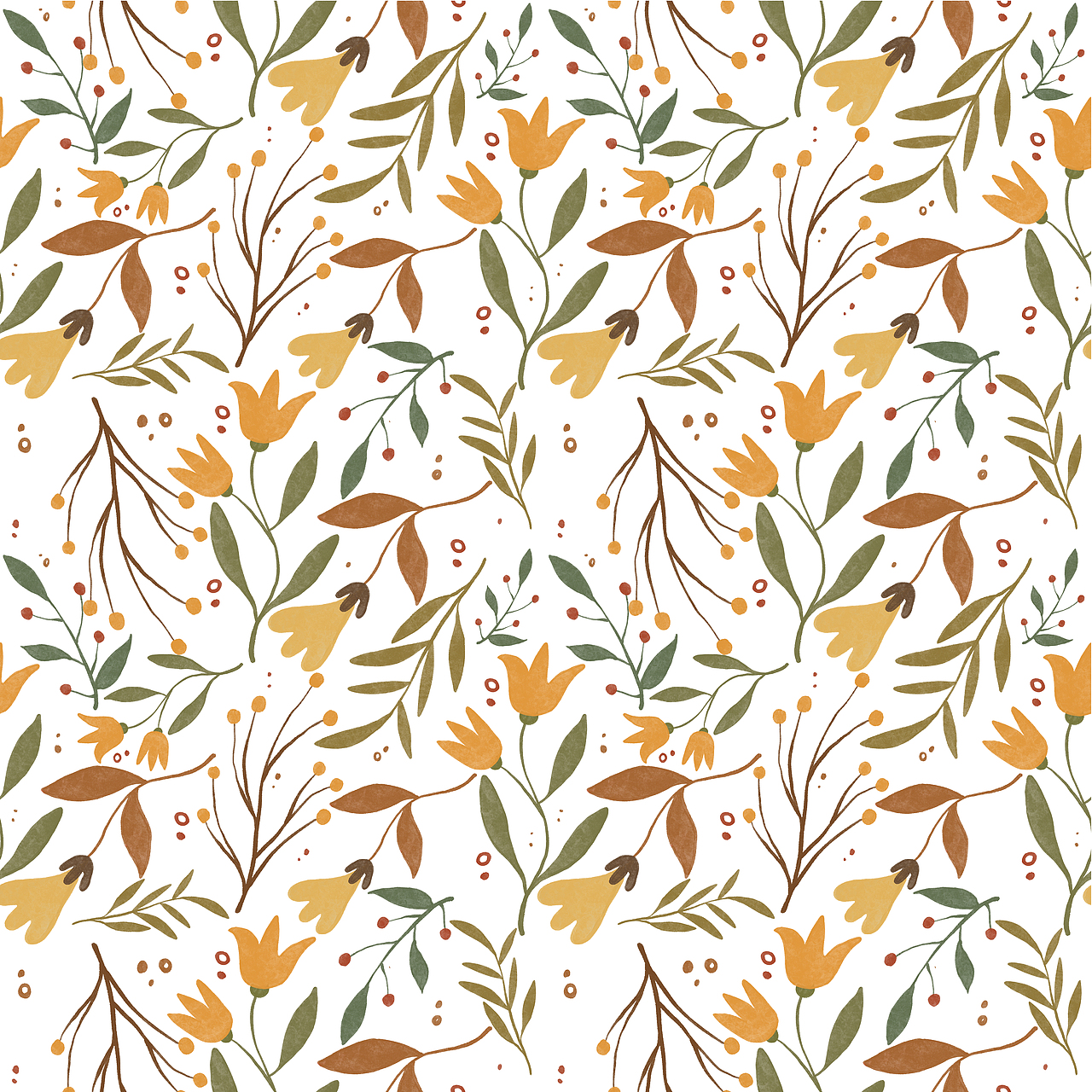 四方连续图设计,产品包装图案文创服装插画设计