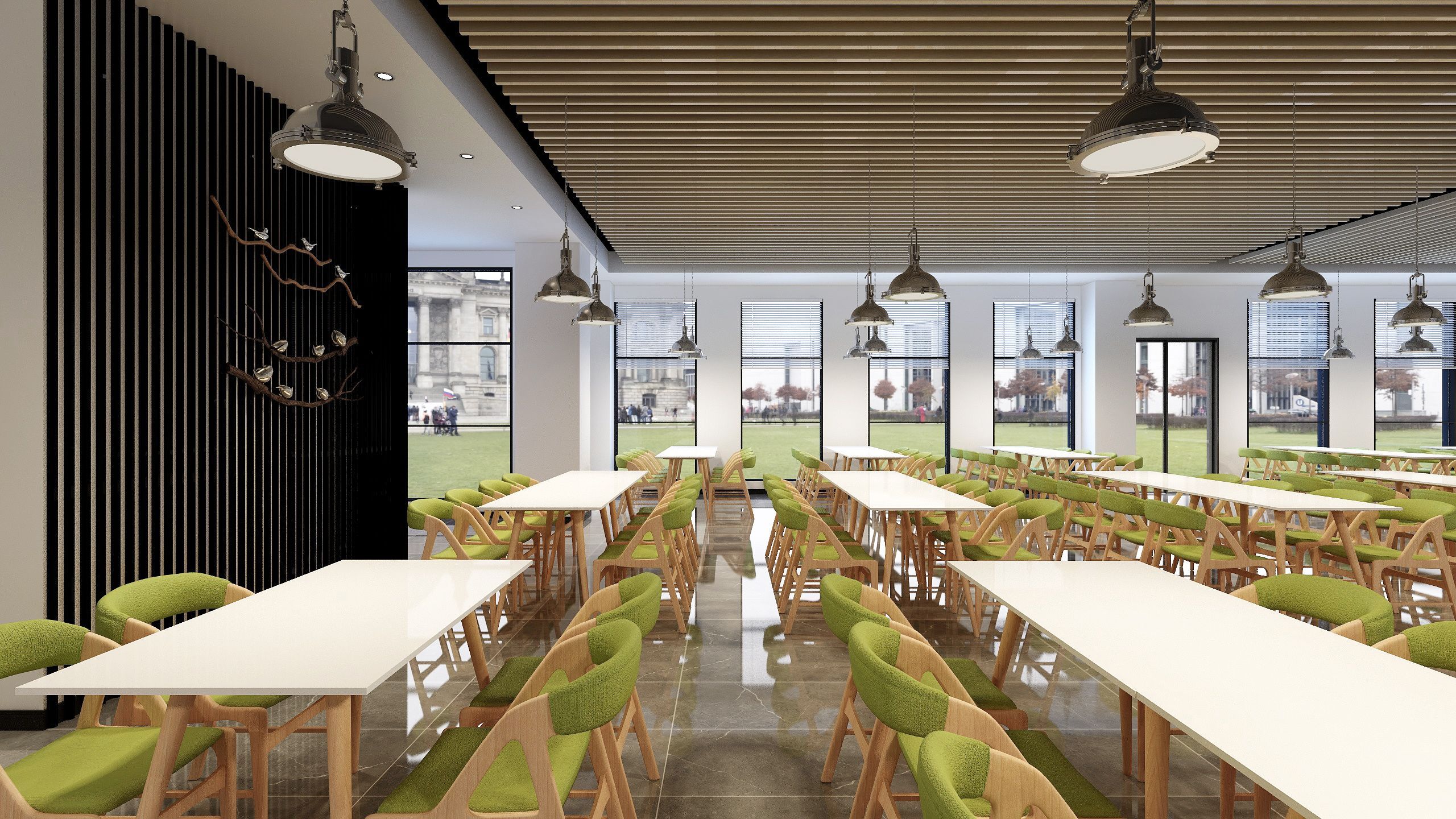 北京华大员工餐厅设计 - 员工餐厅设计 - 武汉金枫荣誉室内环境设计有限公司