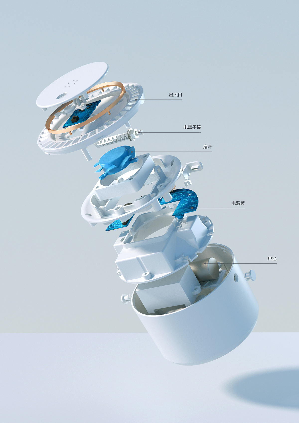 空气净化器产品 | 科技感详情页设计